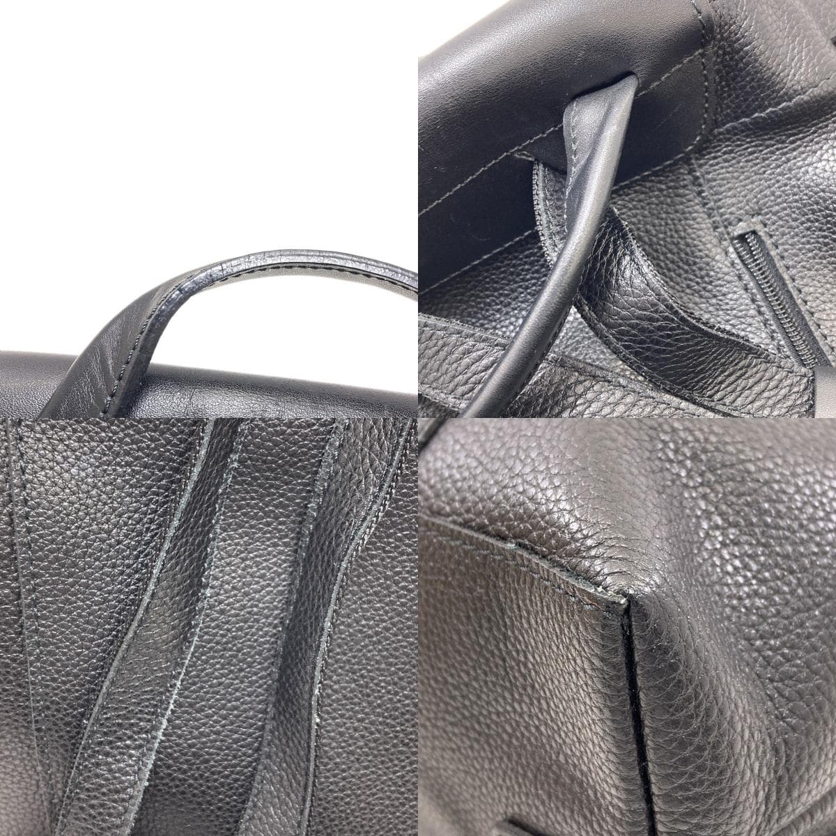 Longchamp Logo Backpack/Daypack Leather for Women [Used] [Longchamp] 9