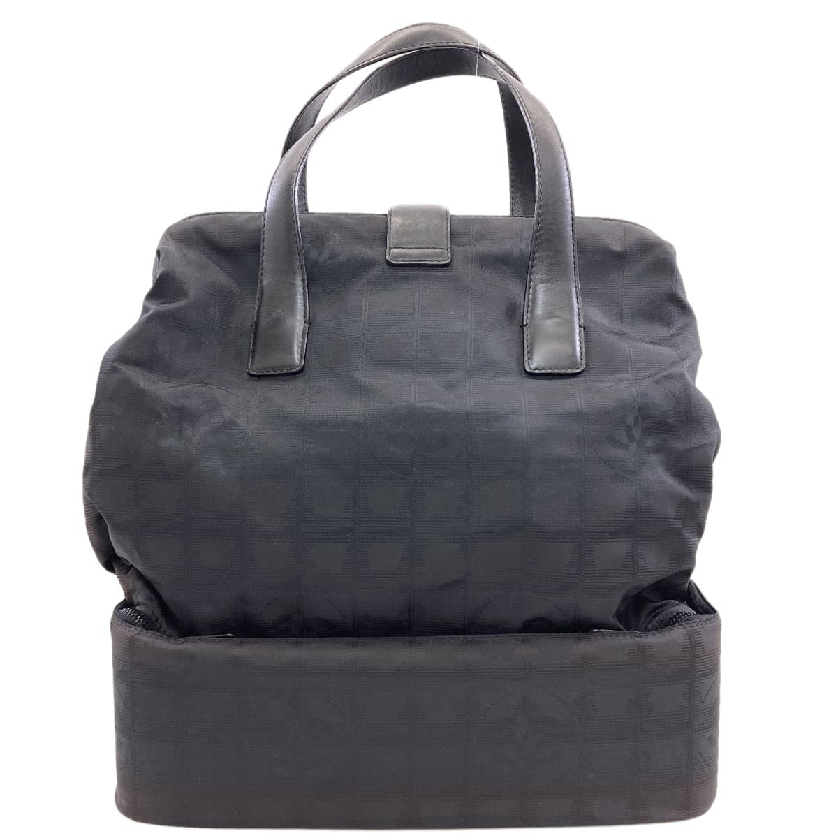 Chanel Neutral Travel Line Tote Bag Nylon Jacquard Ladies [Used] [CHANEL] 2