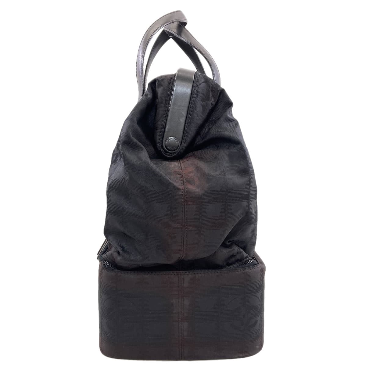 Chanel Neutral Travel Line Tote Bag Nylon Jacquard Ladies [Used] [CHANEL] 3