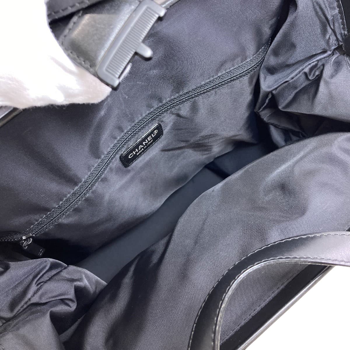 Chanel Neutral Travel Line Tote Bag Nylon Jacquard Ladies [Used] [CHANEL] 5