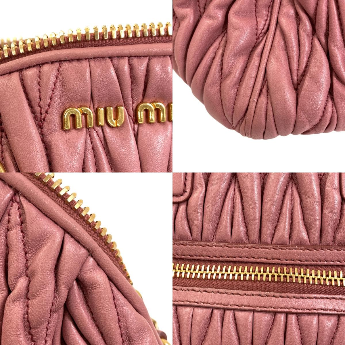 Miu Miu Matelassé 2WAY Handbag Calf Leather Ladies [Used] [MIUMIU] 6
