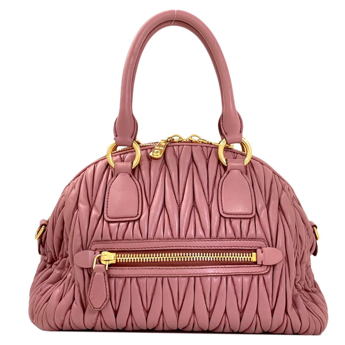 Miu Miu Matelassé 2WAY Handbag Calf Leather Ladies [Used] [MIUMIU] 2