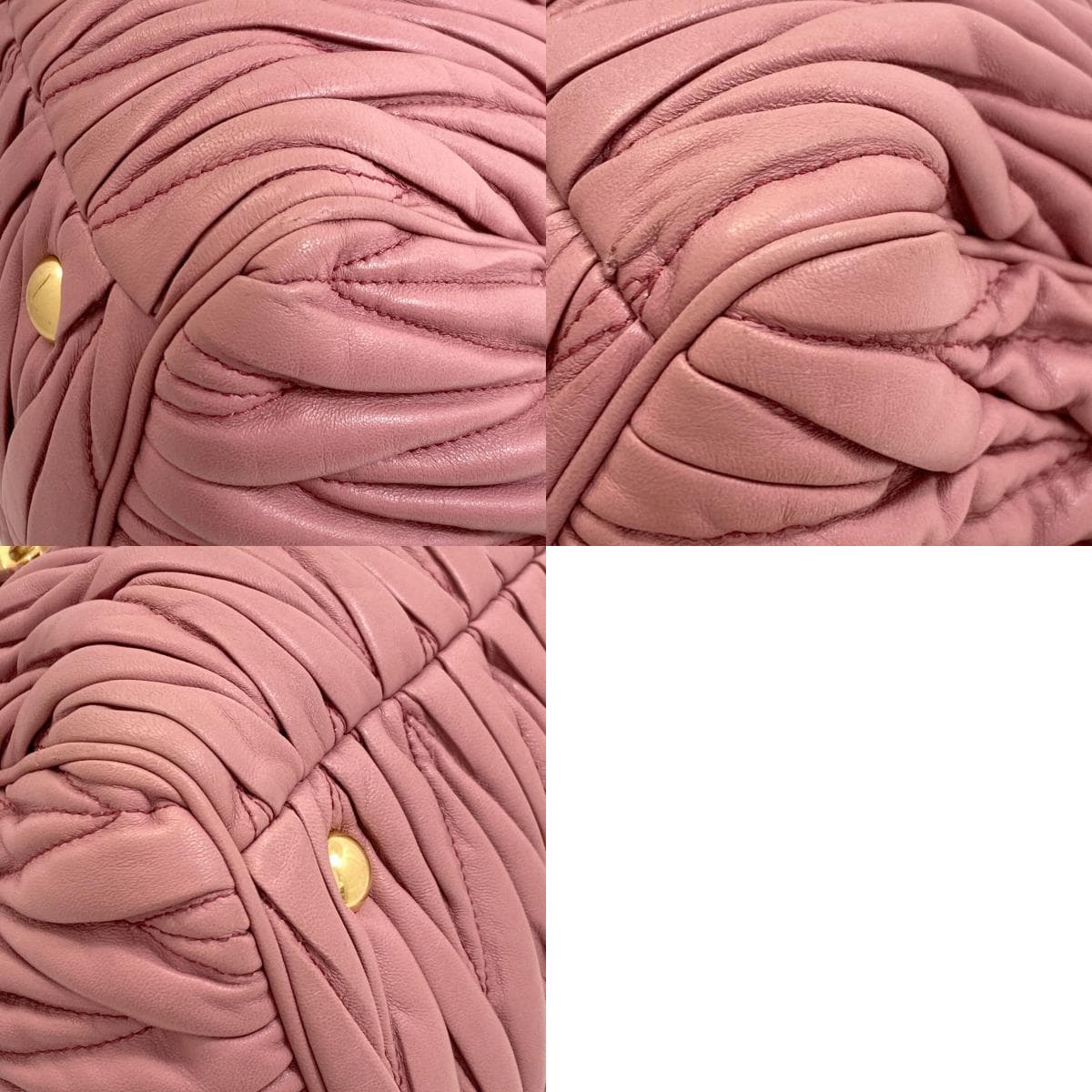 Miu Miu Matelassé 2WAY Handbag Calf Leather Ladies [Used] [MIUMIU] 10