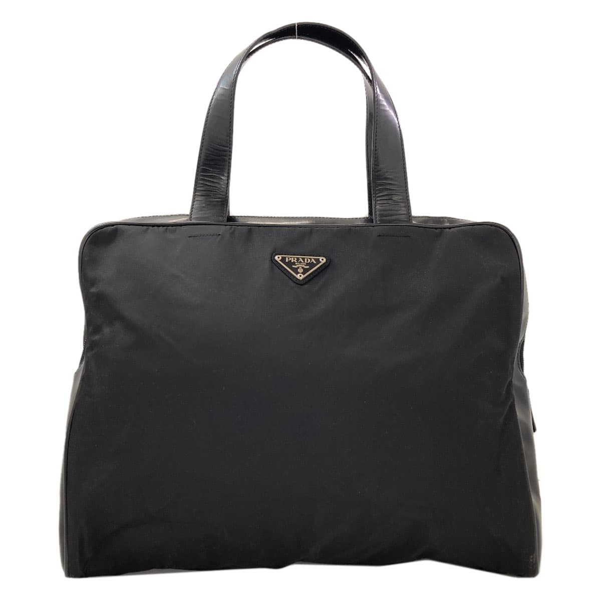 Prada logo hardware handbag, nylon material, ladies' [used] [PRADA]