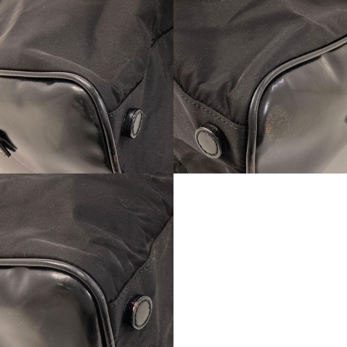 Prada logo hardware handbag, nylon material, ladies' [used] [PRADA] 10