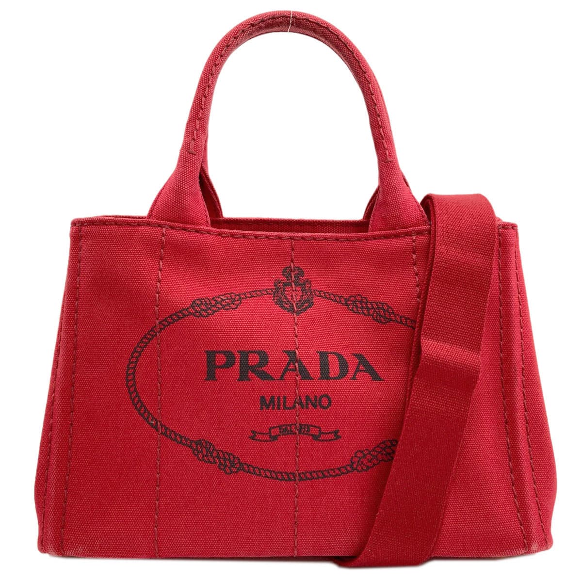 Prada Kanapa Mini 2WAY Handbag Canvas Ladies [Used] [PRADA]