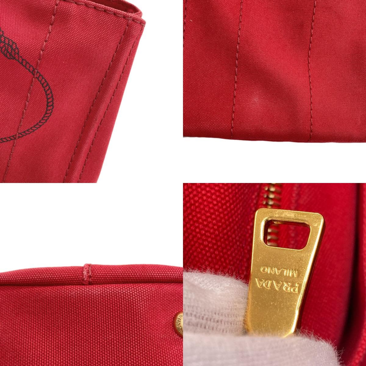 Prada Kanapa Mini 2WAY Handbag Canvas Ladies [Used] [PRADA] 7