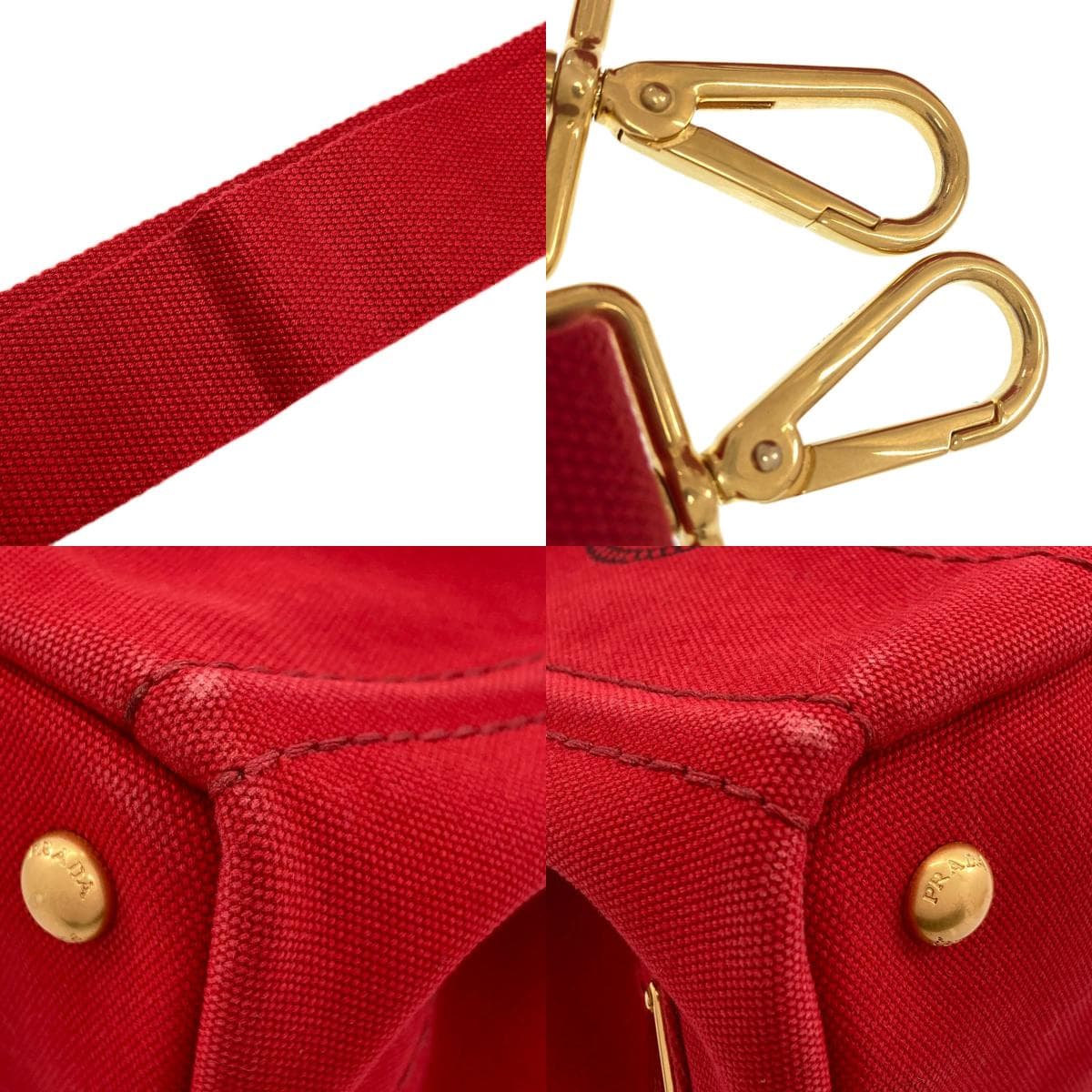 Prada Kanapa Mini 2WAY Handbag Canvas Ladies [Used] [PRADA] 9