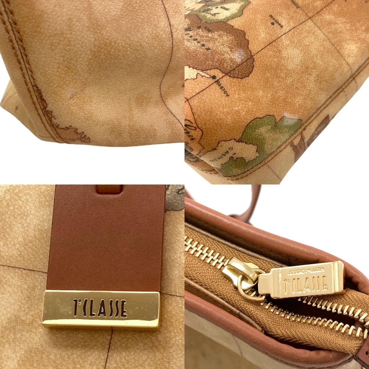 Prima Classe map pattern tote bag PVC for women [Used] [PRIMA CLASSE] 8