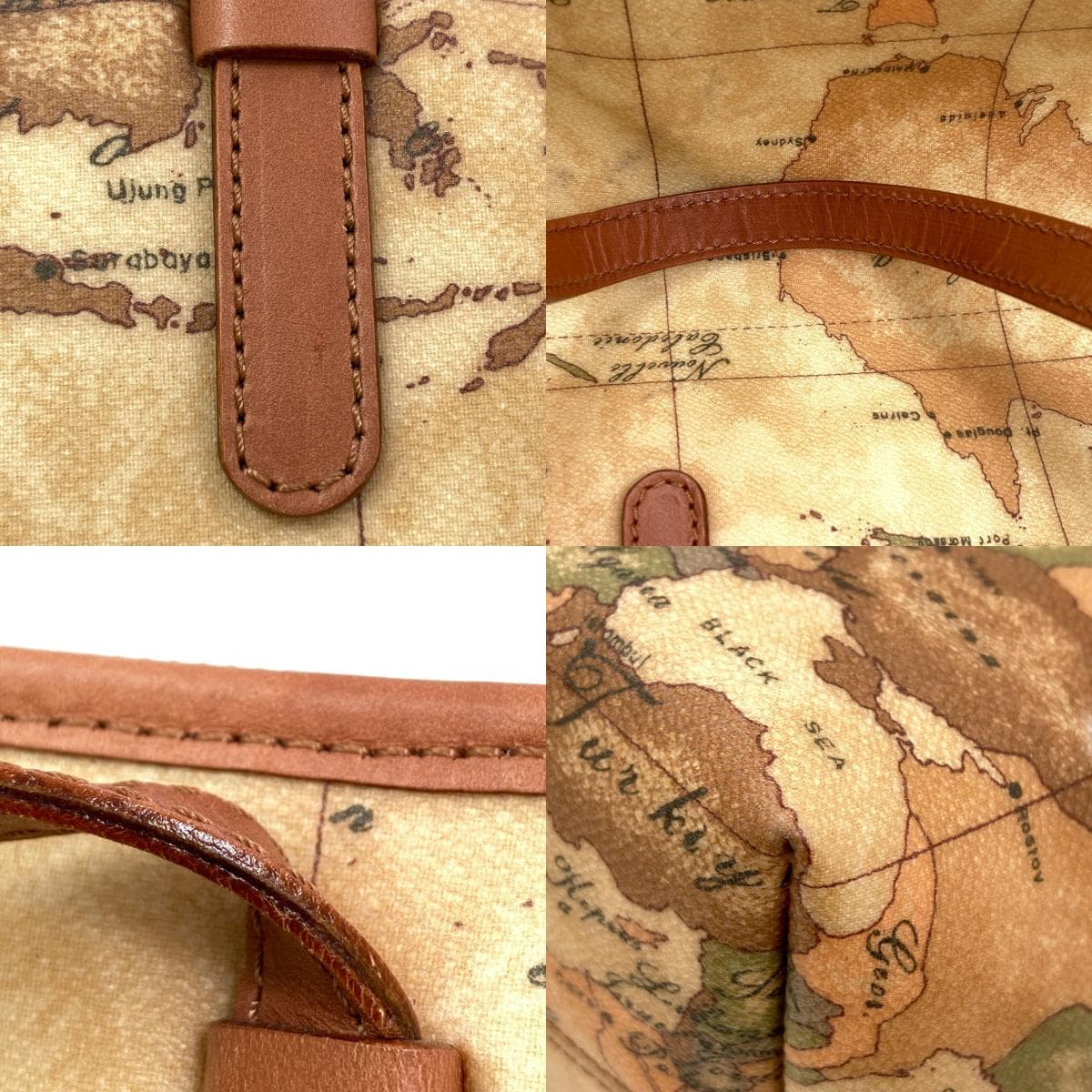 Prima Classe map pattern tote bag PVC for women [Used] [PRIMA CLASSE] 9