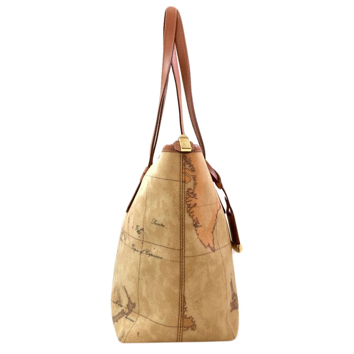 Prima Classe map pattern tote bag PVC for women [Used] [PRIMA CLASSE] 3