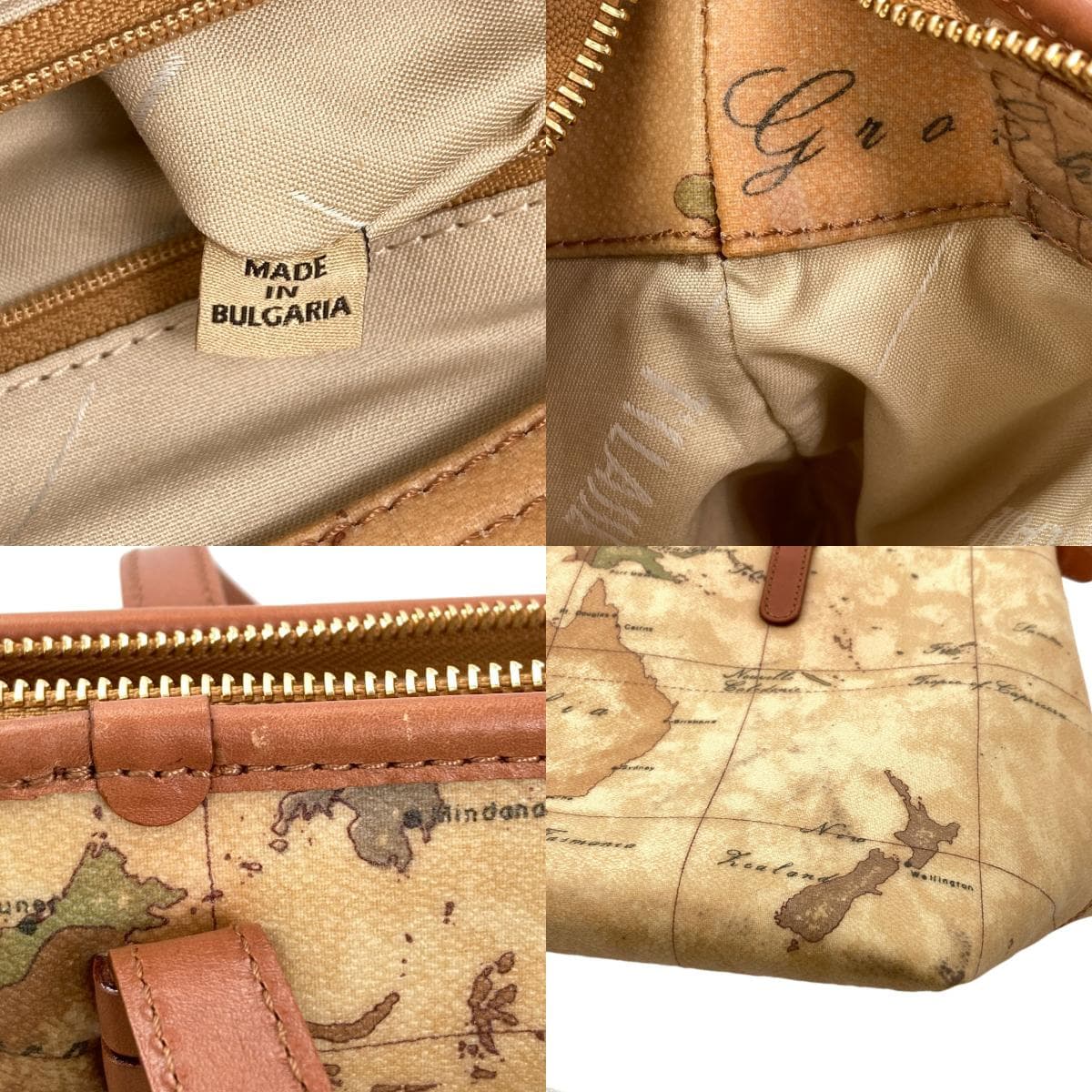 Prima Classe map pattern tote bag PVC for women [Used] [PRIMA CLASSE] 7