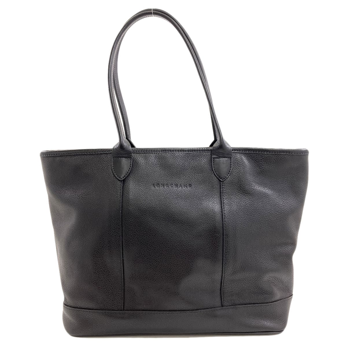 Longchamp Logo Tote Bag Leather for Women [Used] [Longchamp]