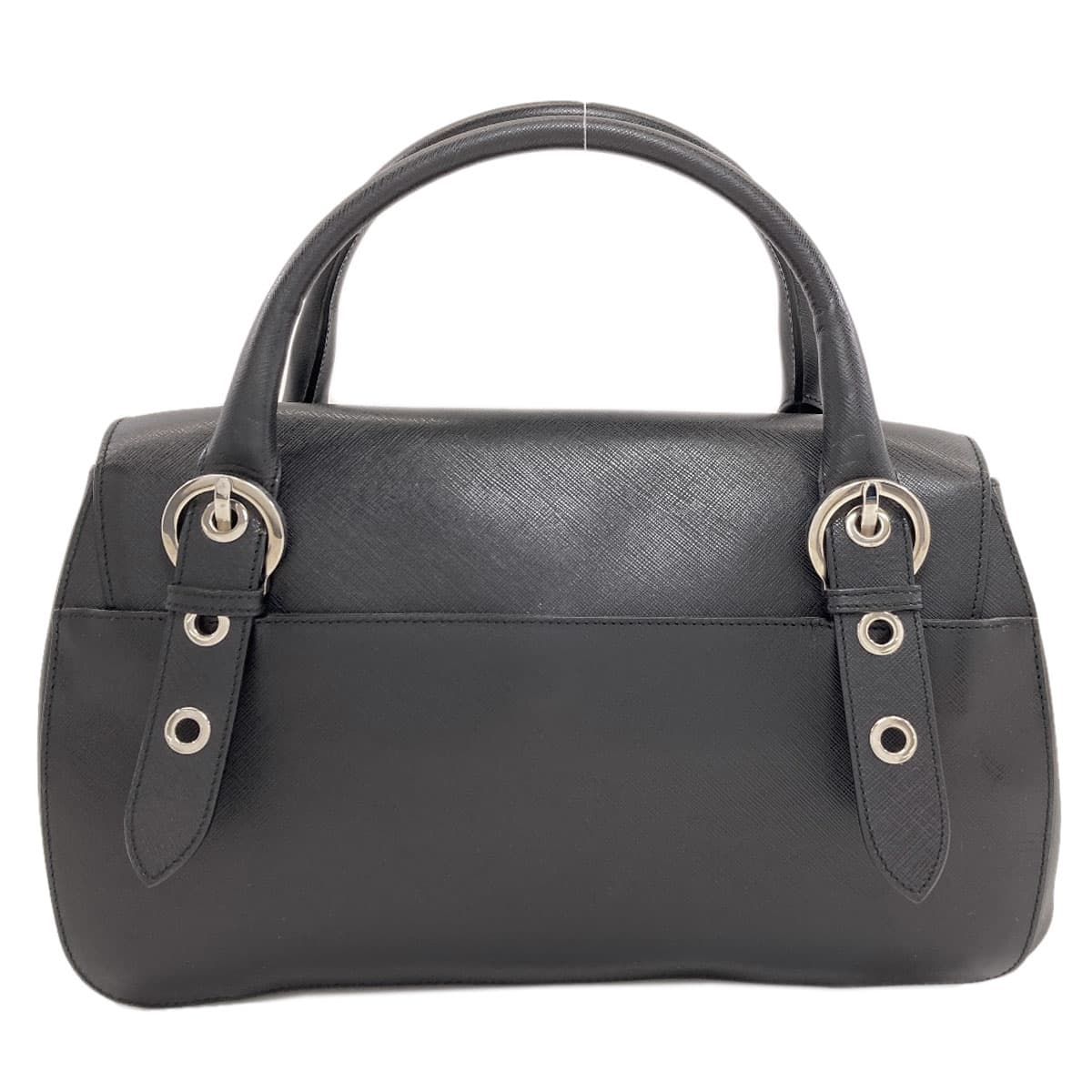 Salvatore Ferragamo Gancini Hardware Handbag Leather Ladies [Used] 2