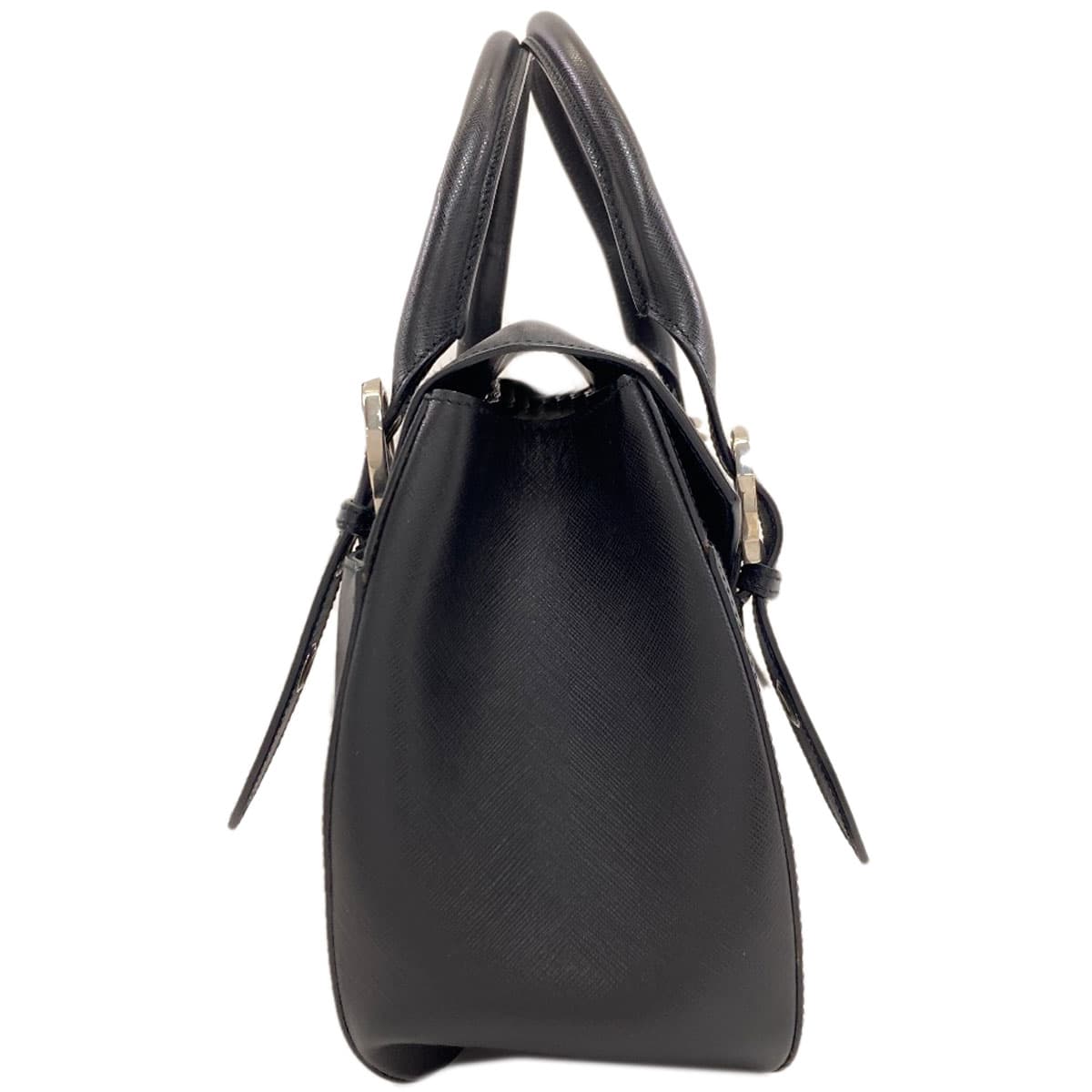 Salvatore Ferragamo Gancini Hardware Handbag Leather Ladies [Used] 3