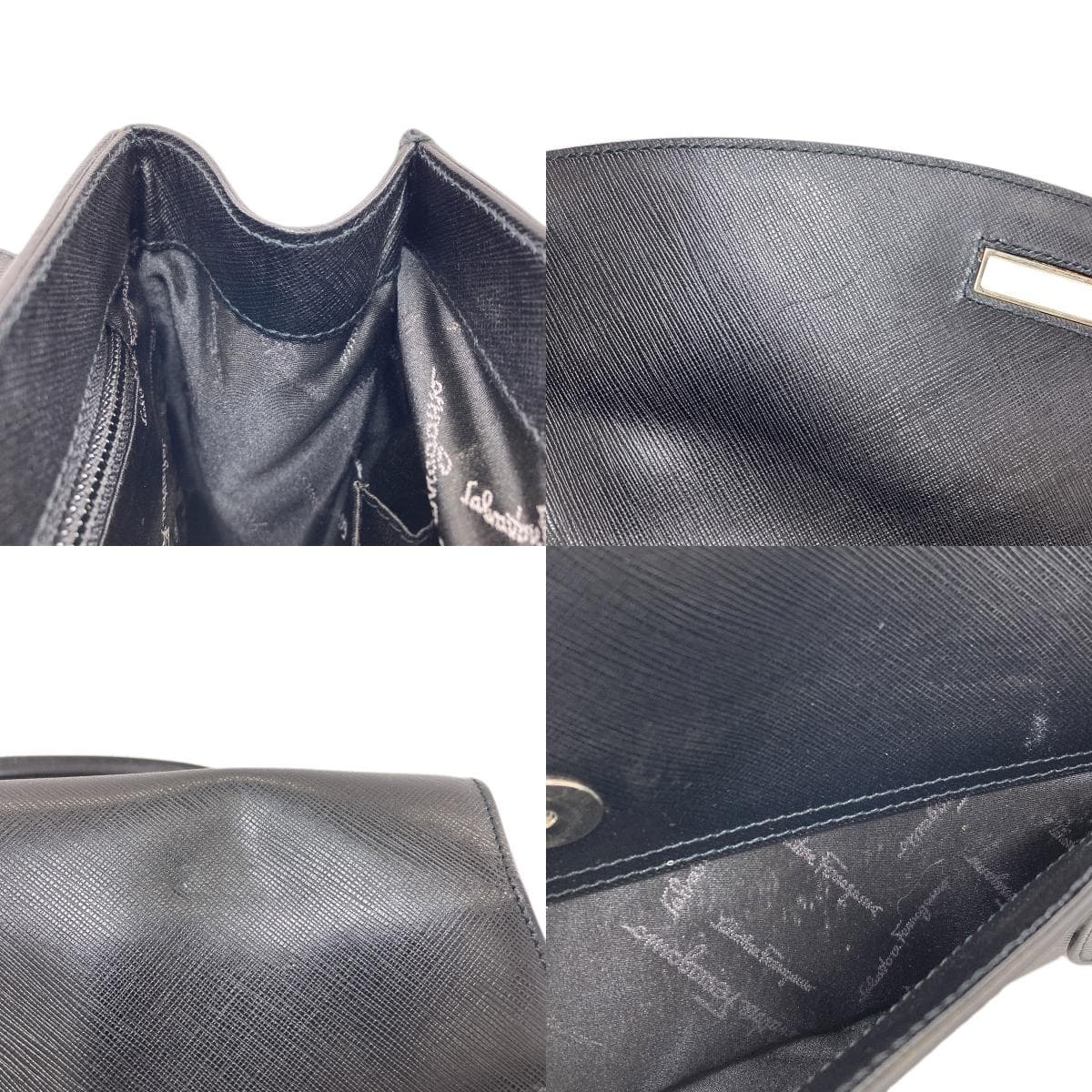 Salvatore Ferragamo Gancini Hardware Handbag Leather Ladies [Used] 8