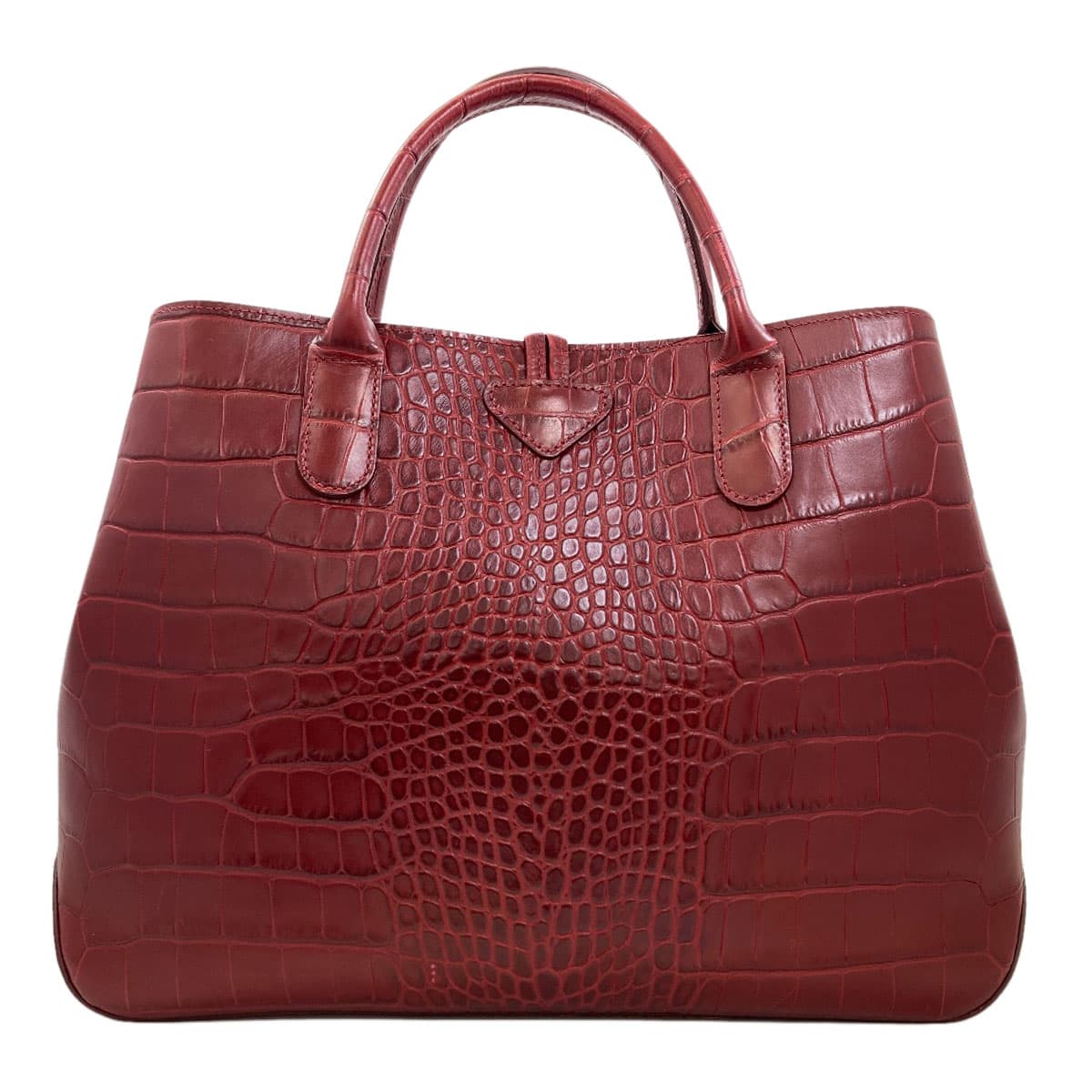 Longchamp Roseau Embossed Tote Bag Leather for Women [Used] [Longchamp] 2