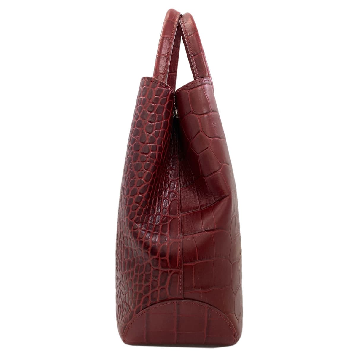 Longchamp Roseau Embossed Tote Bag Leather for Women [Used] [Longchamp] 3