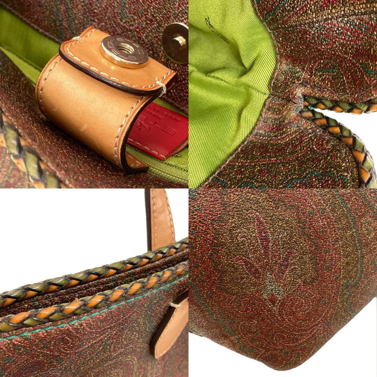 Etro paisley pattern tote bag PVC for women [Used] [ETRO] 7