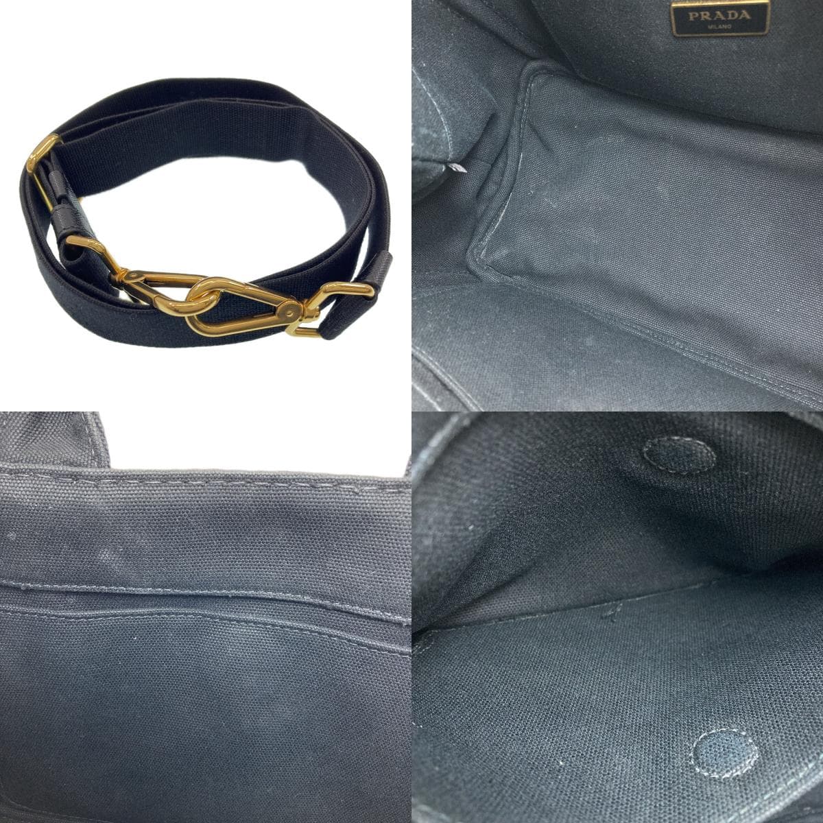 Prada 1BG439 Canapa Mini 2WAY Handbag Canvas Ladies [Used] [PRADA] 1BG439 7