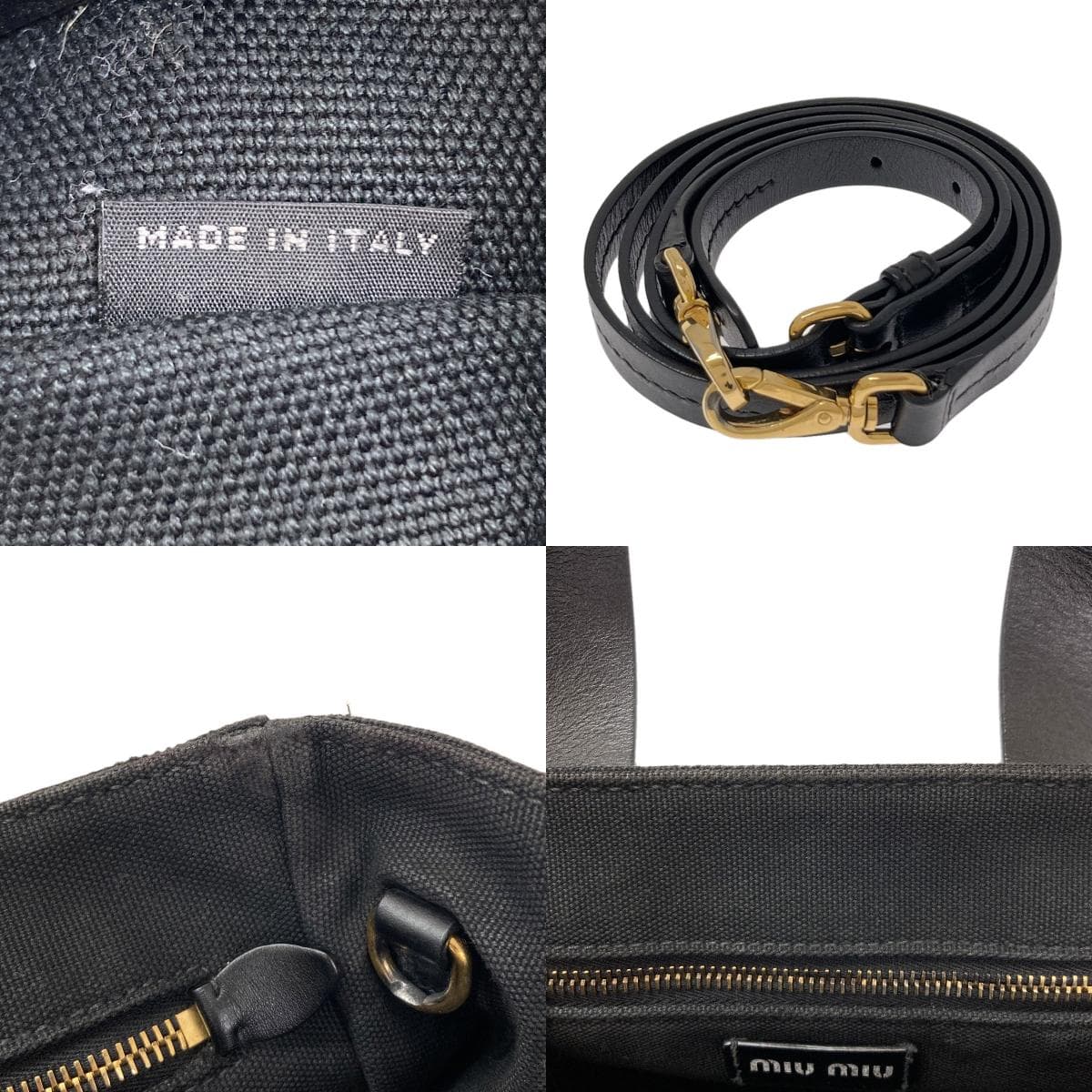 Miu Miu 2WAY Handbag Canvas Ladies [Used] [MIUMIU] 4