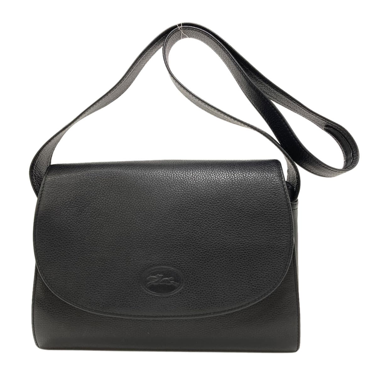 Longchamp Logo Shoulder Bag Leather Ladies [Used] [Longchamp]