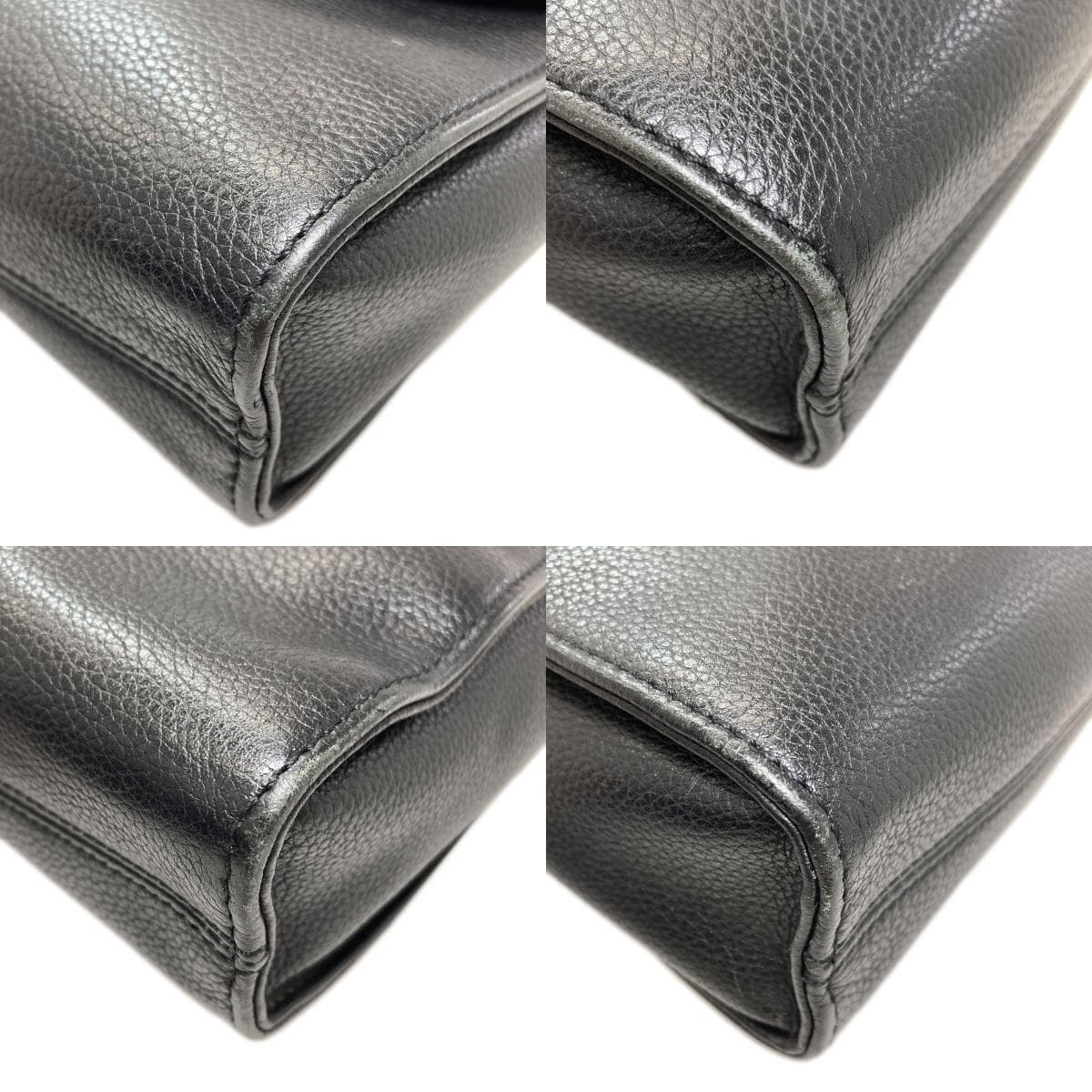 Longchamp Logo Shoulder Bag Leather Ladies [Used] [Longchamp] 10