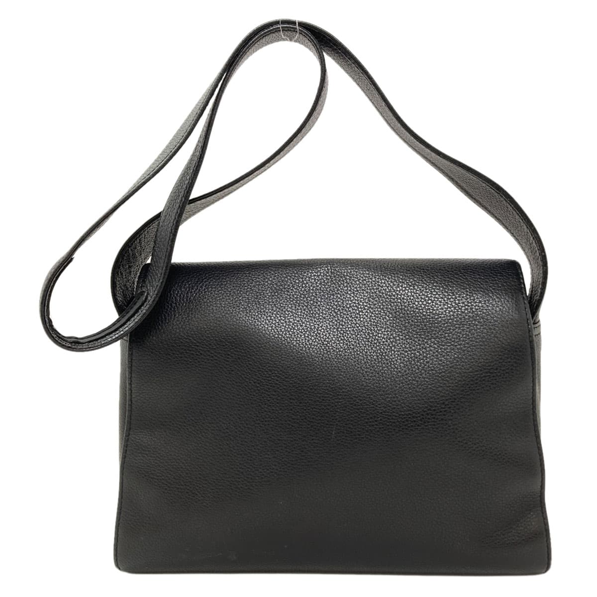 Longchamp Logo Shoulder Bag Leather Ladies [Used] [Longchamp] 2