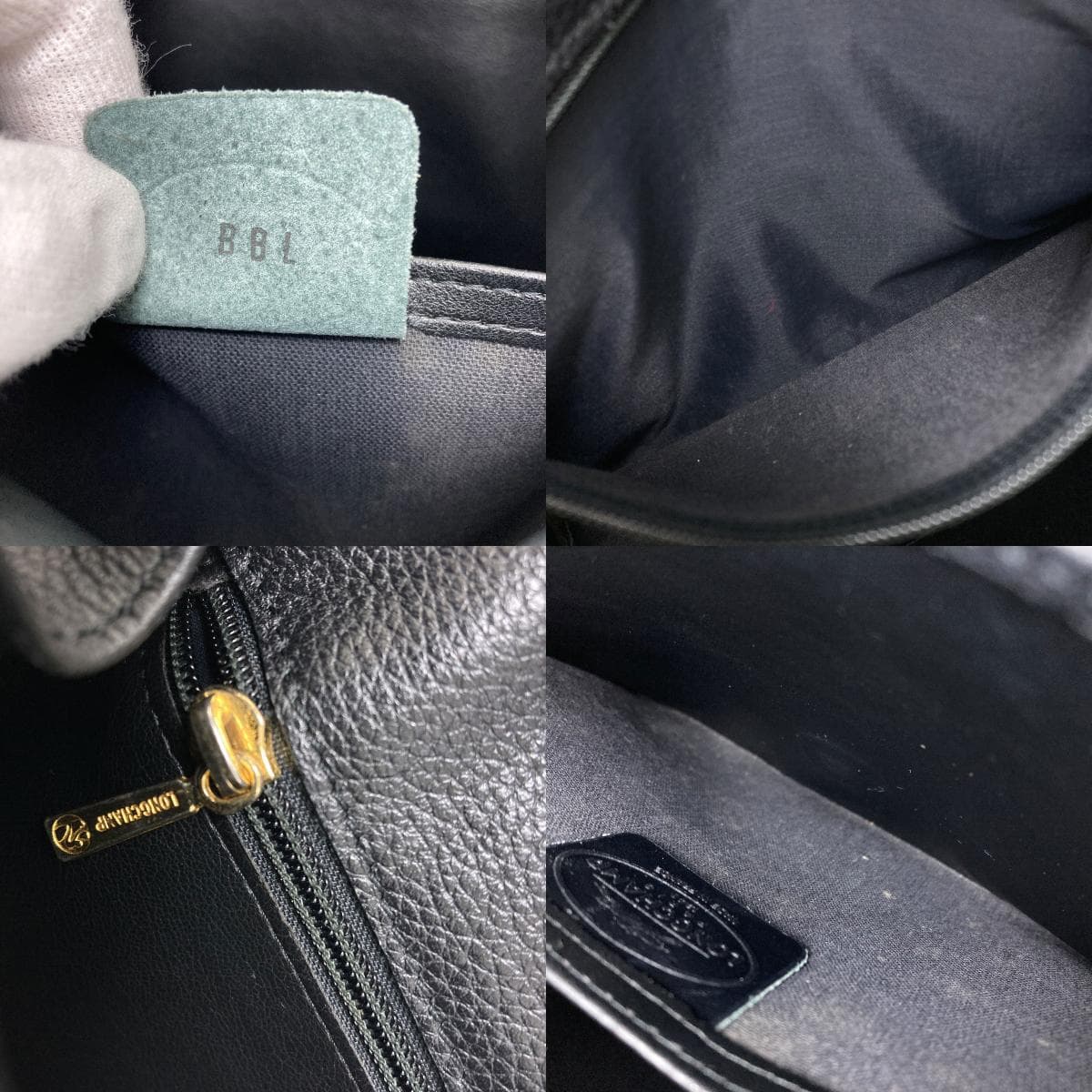 Longchamp Logo Shoulder Bag Leather Ladies [Used] [Longchamp] 7