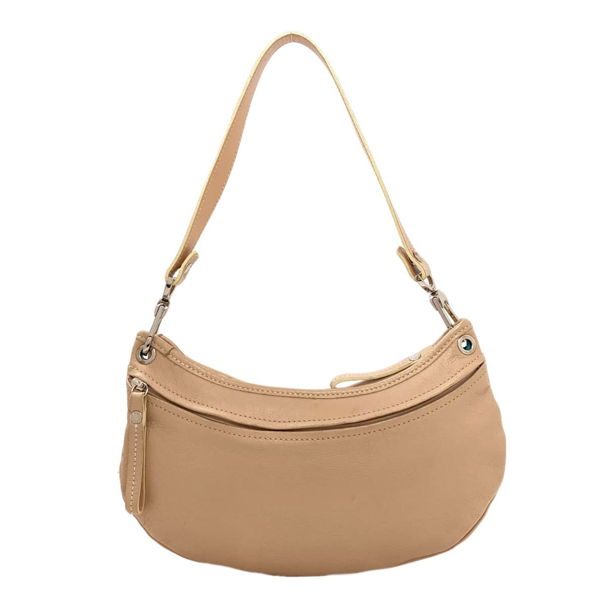 Longchamp Logo Handbag Leather Ladies [Used] [Longchamp] 2