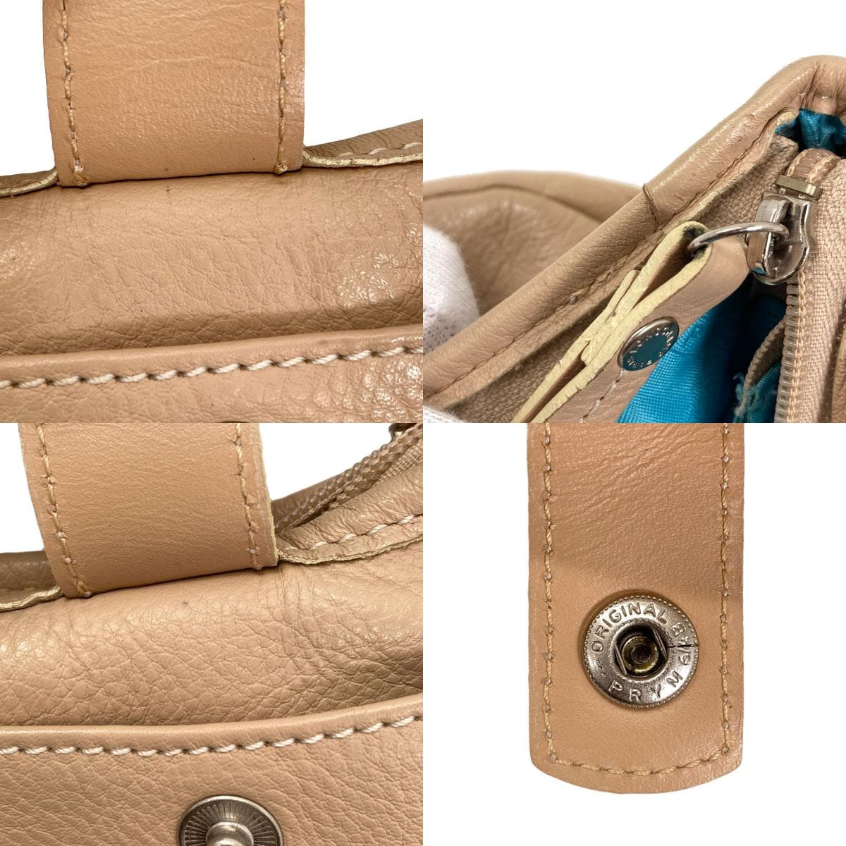 Longchamp Logo Handbag Leather Ladies [Used] [Longchamp] 8