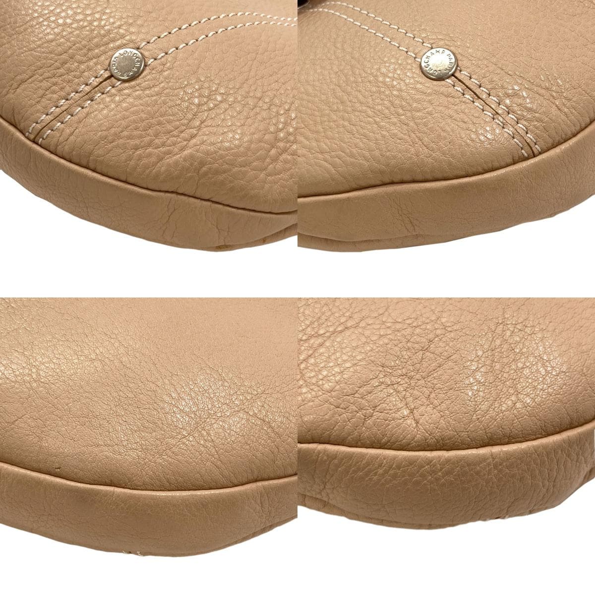 Longchamp Logo Handbag Leather Ladies [Used] [Longchamp] 10