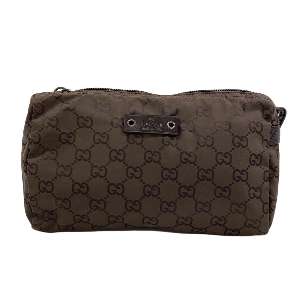 Gucci 224091 GG Nylon Cosmetic Pouch Nylon Material Women's [Used] [GUCCI] 224091