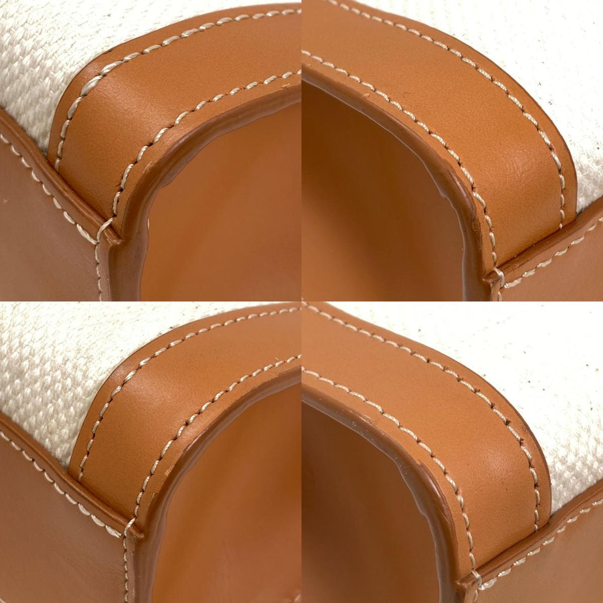 Celine Vertical Cabas 2WAY Handbag Canvas Ladies [Used] [CELINE] 10