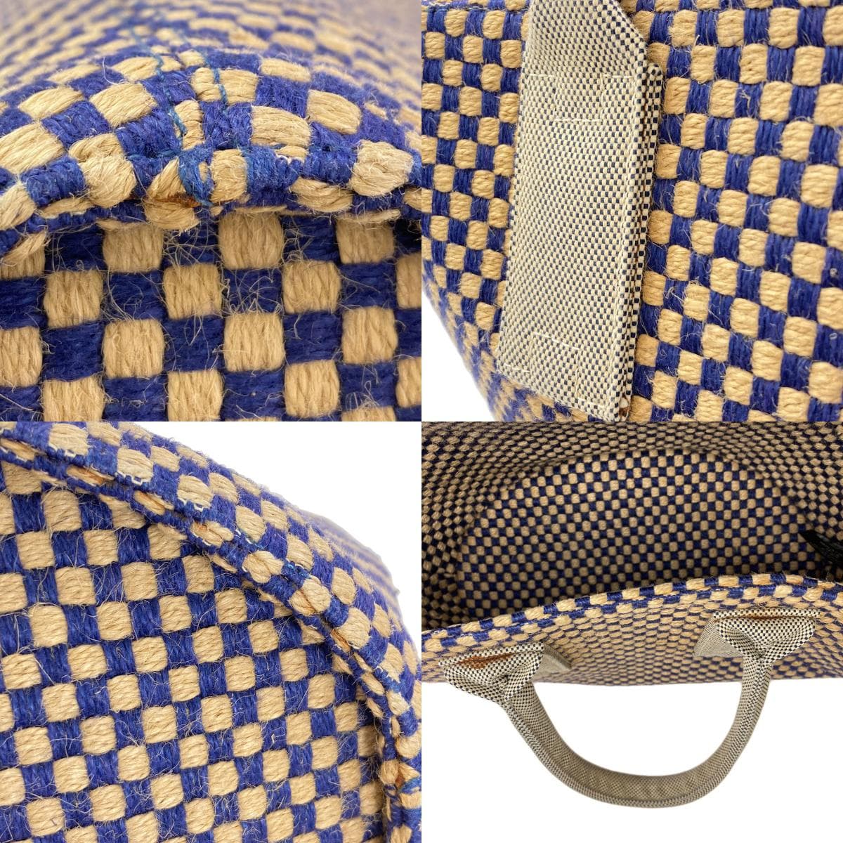 Hermes Panier Basse Handbag Linen Ladies [Used] [HERMES] 8