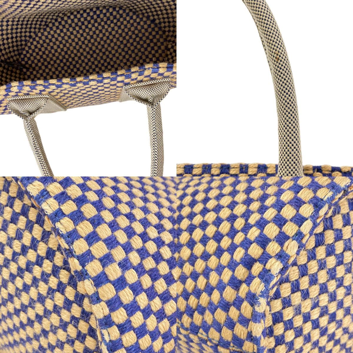 Hermes Panier Basse Handbag Linen Ladies [Used] [HERMES] 9