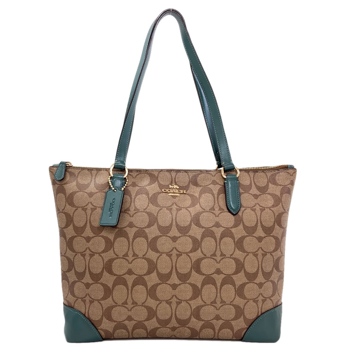 Coach F29208 Signature Tote Bag PVC/Leather for Women [Used] [COACH] F29208