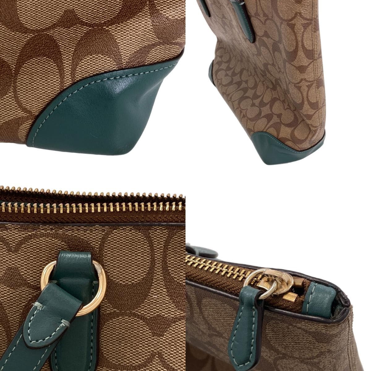 Coach F29208 Signature Tote Bag PVC/Leather for Women [Used] [COACH] F29208 7