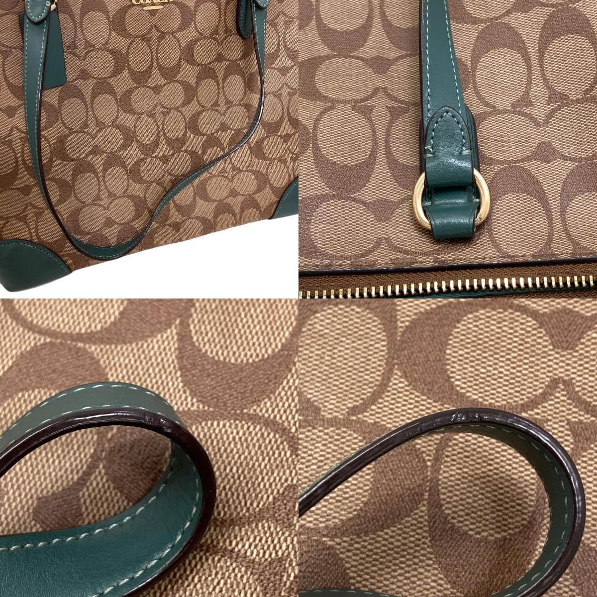 Coach F29208 Signature Tote Bag PVC/Leather for Women [Used] [COACH] F29208 9