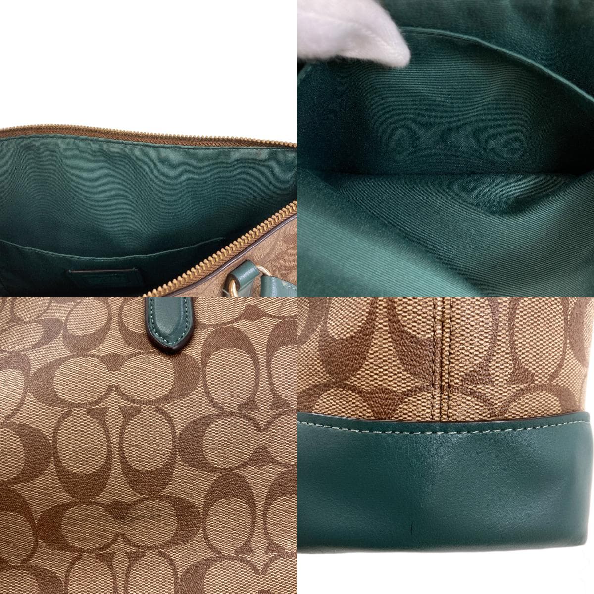 Coach F29208 Signature Tote Bag PVC/Leather for Women [Used] [COACH] F29208 6