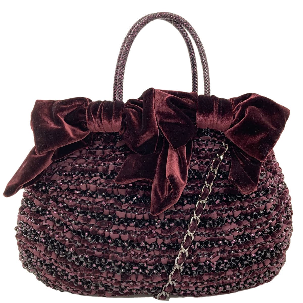 Anteprima Wire Bag Ribbon 2WAY Handbag PVC/Satin Ladies [Used] [ANTEPRIMA]