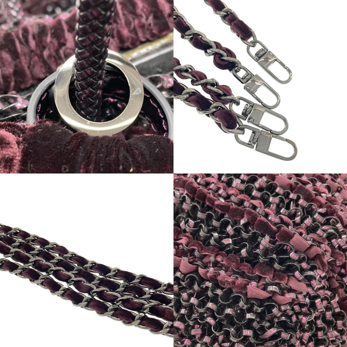 Anteprima Wire Bag Ribbon 2WAY Handbag PVC/Satin Ladies [Used] [ANTEPRIMA] 9