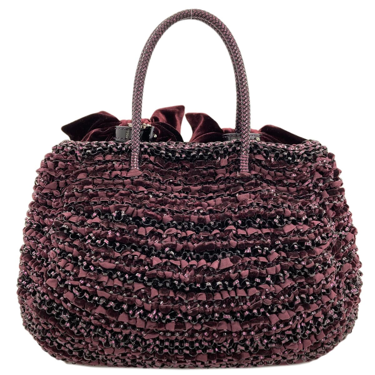 Anteprima Wire Bag Ribbon 2WAY Handbag PVC/Satin Ladies [Used] [ANTEPRIMA] 2