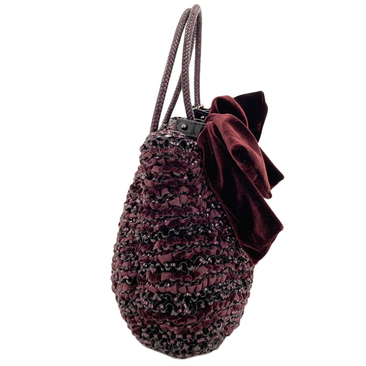 Anteprima Wire Bag Ribbon 2WAY Handbag PVC/Satin Ladies [Used] [ANTEPRIMA] 3