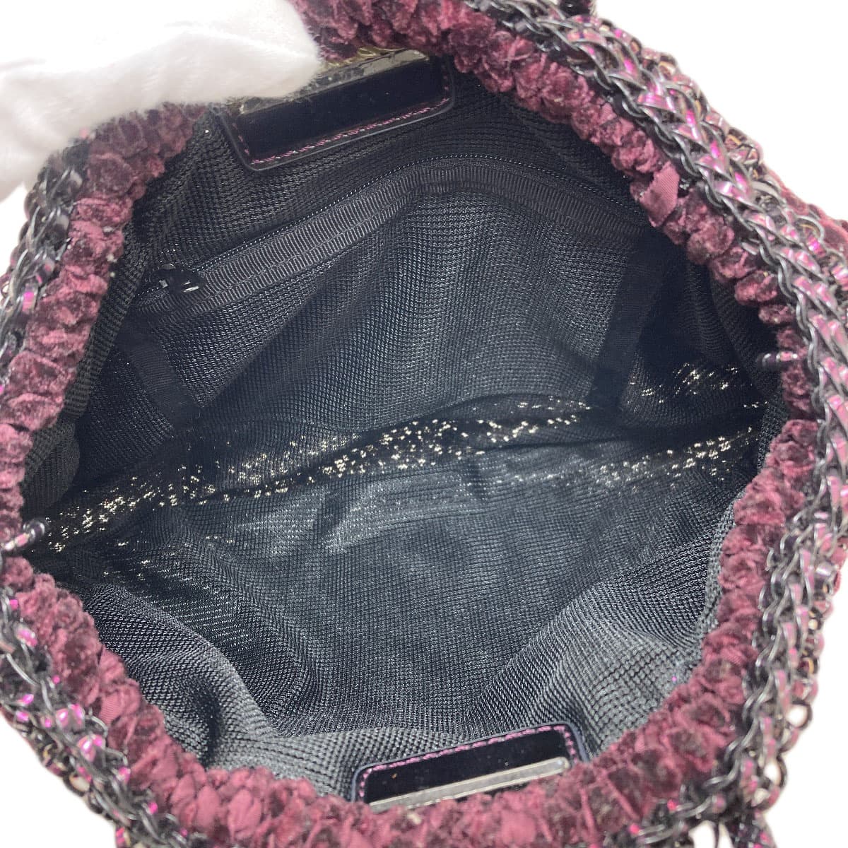 Anteprima Wire Bag Ribbon 2WAY Handbag PVC/Satin Ladies [Used] [ANTEPRIMA] 5