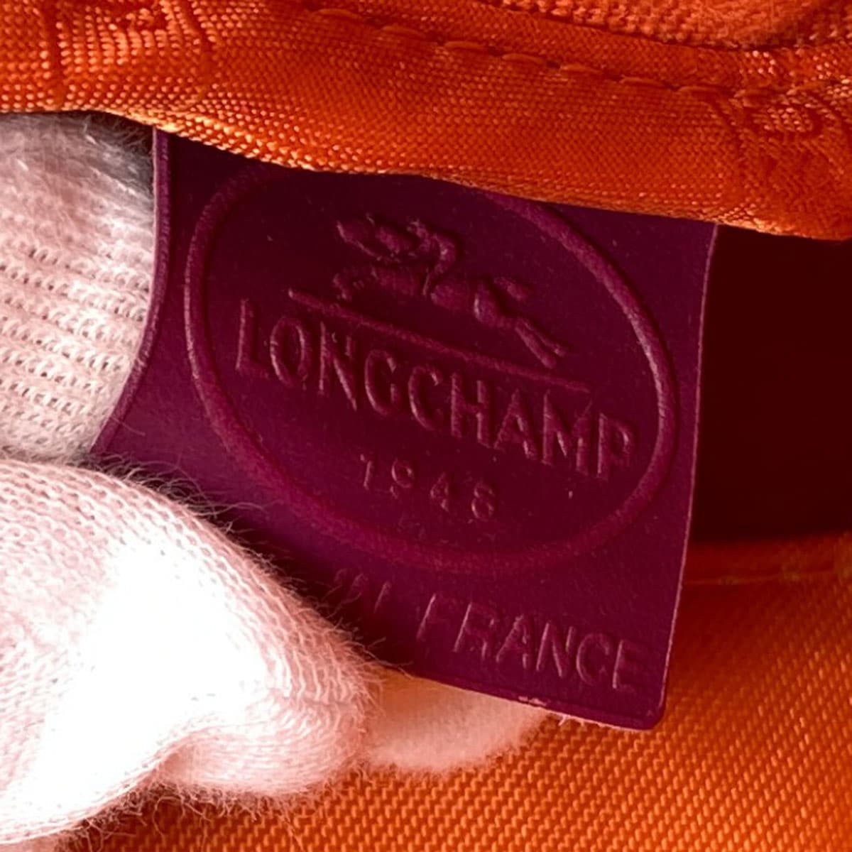 Longchamp Stripe Tote Bag Canvas Ladies [Used] [Longchamp] 6