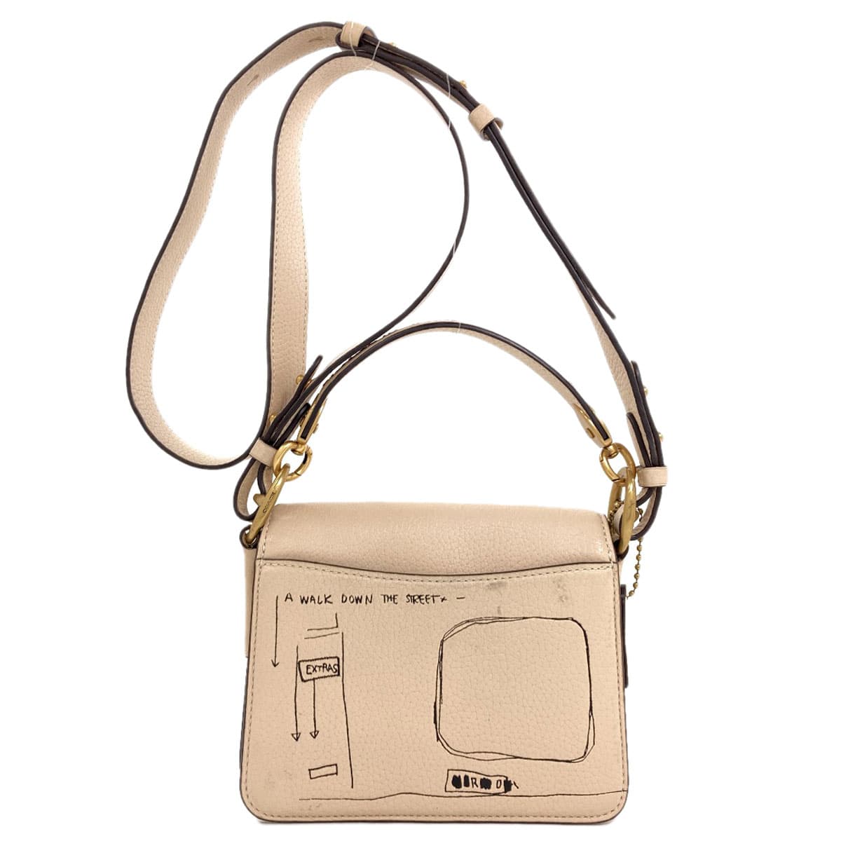 Coach 6892 Basquiat Collaboration 2WAY Shoulder Bag Leather Ladies [Used] [COACH] 6892 2