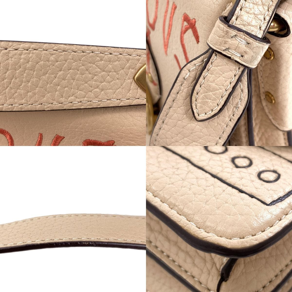 Coach 6892 Basquiat Collaboration 2WAY Shoulder Bag Leather Ladies [Used] [COACH] 6892 9