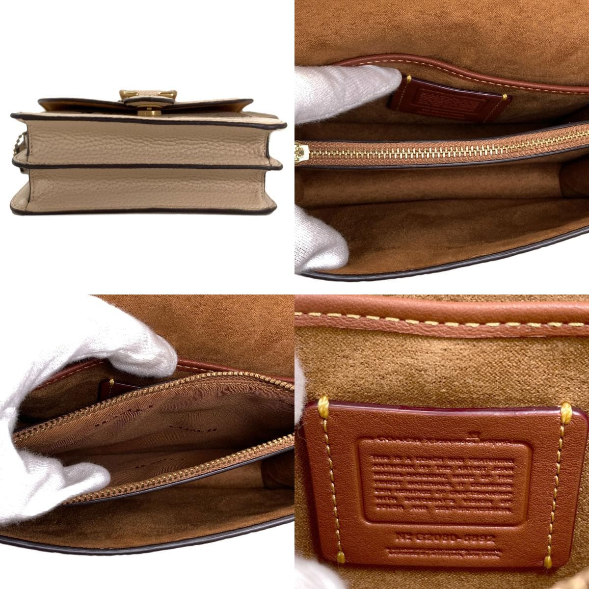 Coach 6892 Basquiat Collaboration 2WAY Shoulder Bag Leather Ladies [Used] [COACH] 6892 4