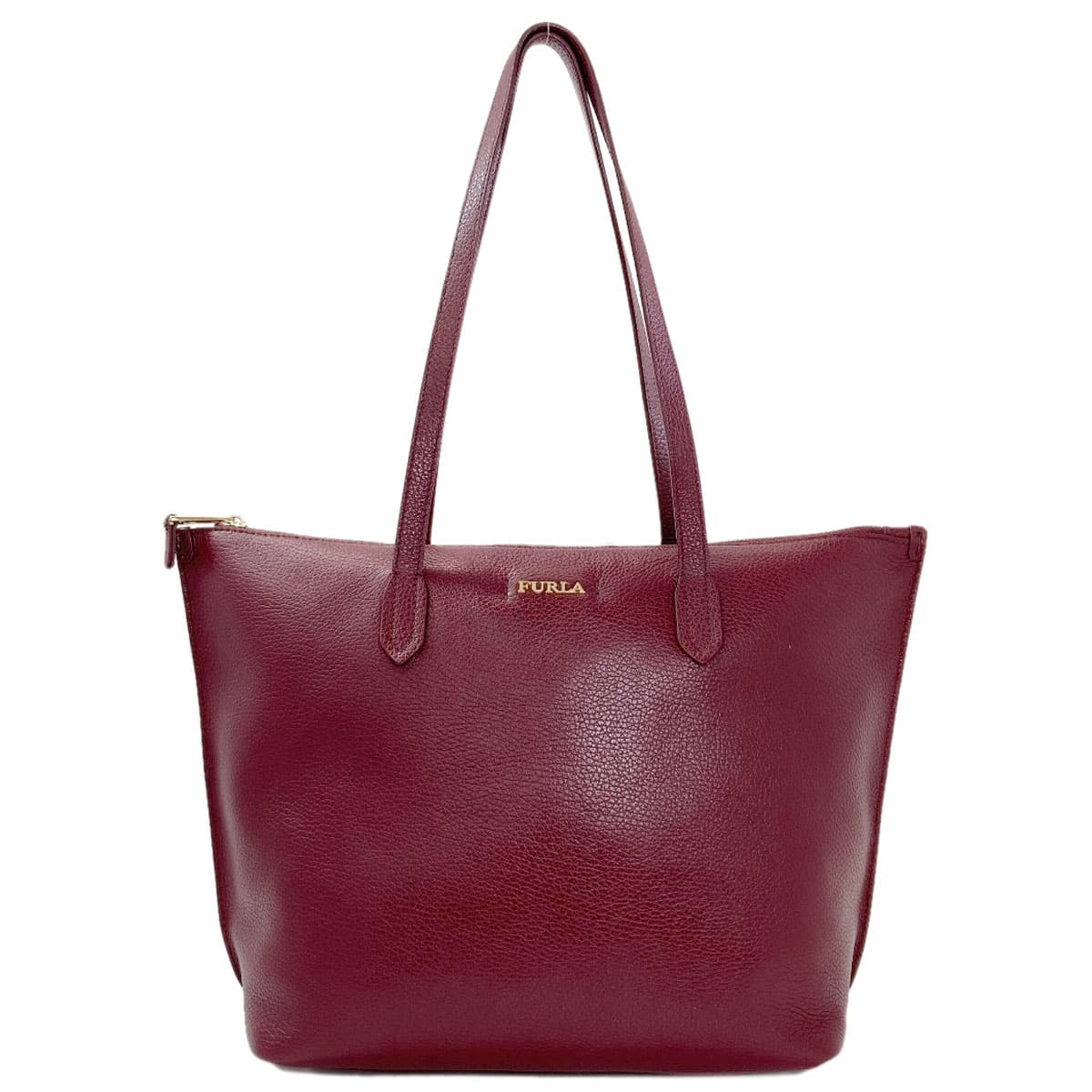 Furla Logo Tote Bag Leather Ladies [Used] [Furla]